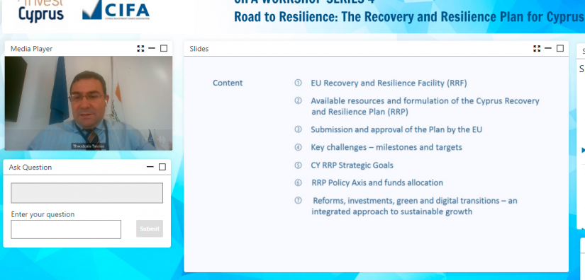 CIFA Workshop Series #4: The Recovery And Resilience Plan For Cyprus